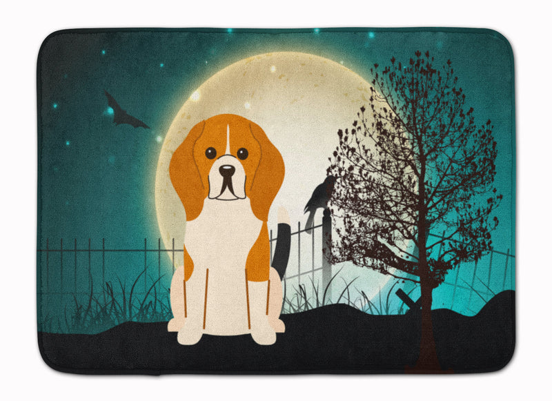 Halloween Scary Beagle Tricolor Machine Washable Memory Foam Mat BB2230RUG