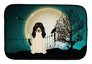 Halloween Scary Swiss Hound Dish Drying Mat Absorbent Dish Drying Mat Pad for Kitchen Counter Dish Drainer Mat for Countertop, 14 x 21", Multicolor