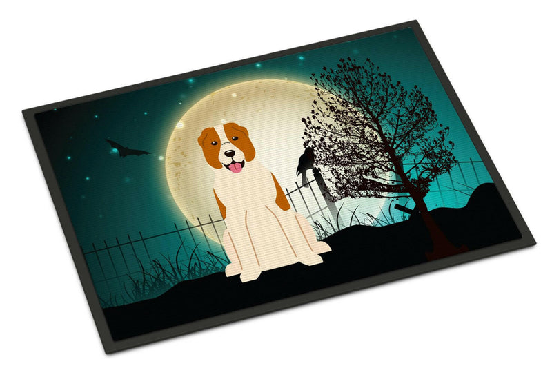 Halloween Scary Central Asian Shepherd Dog Indoor or Outdoor Mat 24x36 BB2239JMAT