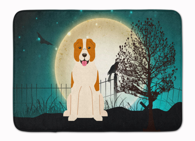 Halloween Scary Central Asian Shepherd Dog Machine Washable Memory Foam Mat BB2239RUG