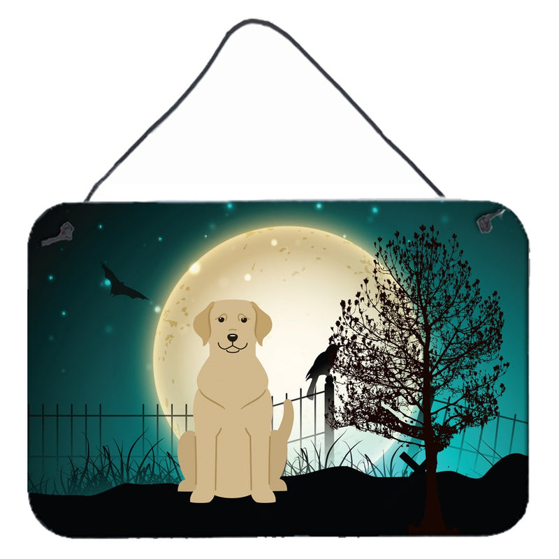 Halloween Scary Yellow Labrador Wall or Door Hanging Prints BB2245DS812