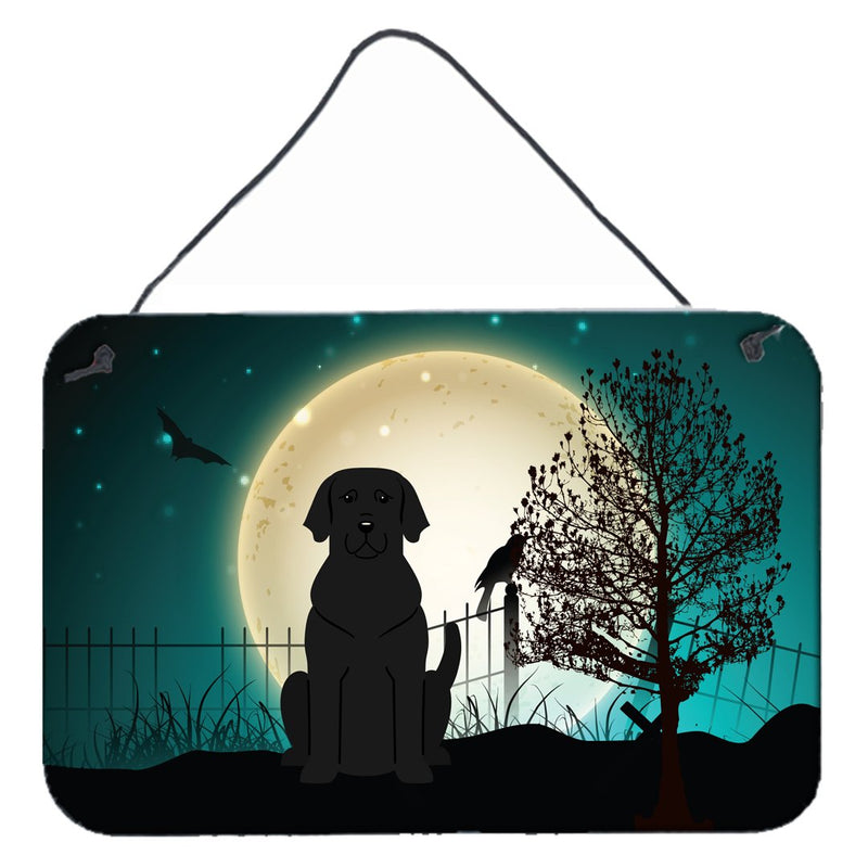 Halloween Scary Black Labrador Wall or Door Hanging Prints BB2247DS812