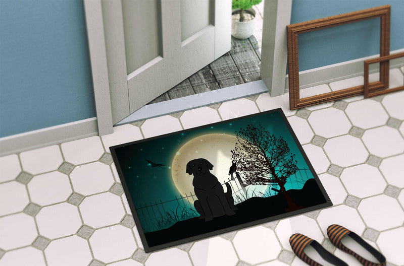 Halloween Scary Black Labrador Indoor or Outdoor Mat 24x36 BB2247JMAT