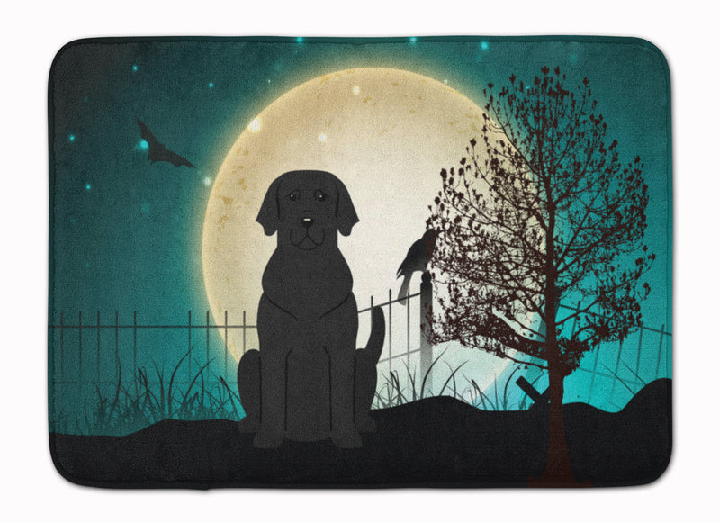 Halloween Scary Black Labrador Machine Washable Memory Foam Mat BB2247RUG