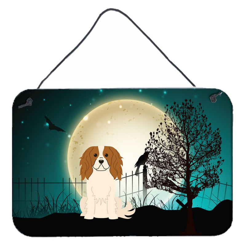 Halloween Scary Cavalier Spaniel Wall or Door Hanging Prints BB2248DS812