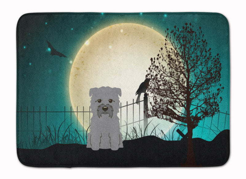 Halloween Scary Glen of Imal Grey Machine Washable Memory Foam Mat BB2249RUG