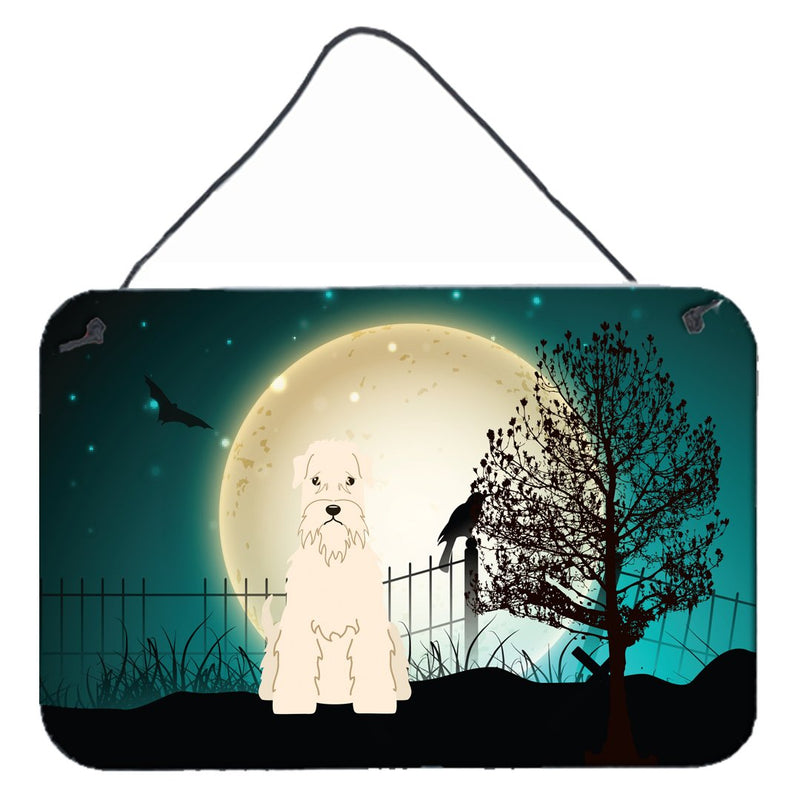 Halloween Scary Soft Coated Wheaten Terrier Wall or Door Hanging Prints BB2251DS812