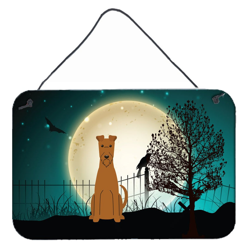 Halloween Scary Irish Terrier Wall or Door Hanging Prints BB2252DS812