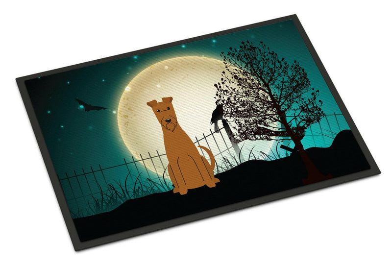 Halloween Scary Irish Terrier Indoor or Outdoor Mat 24x36 BB2252JMAT