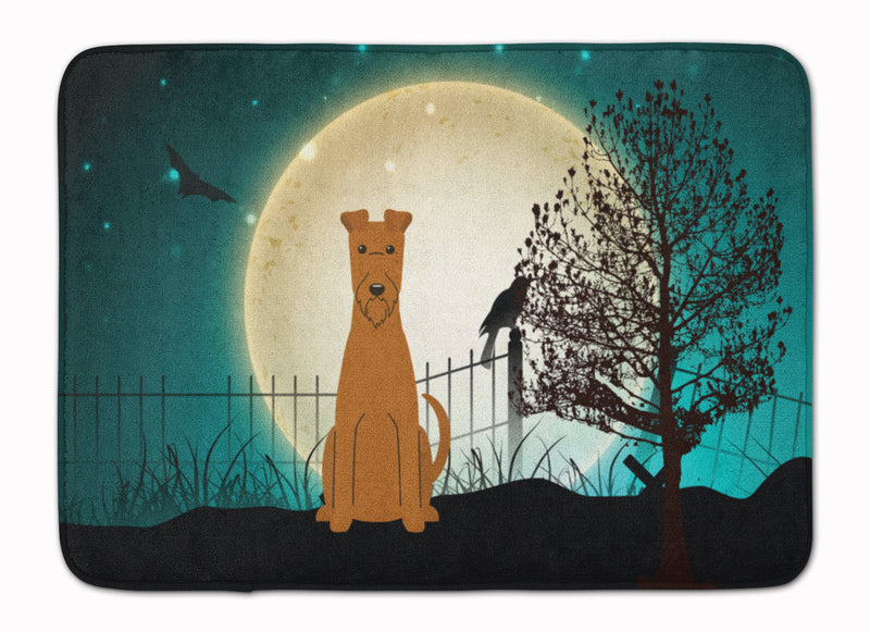 Halloween Scary Irish Terrier Machine Washable Memory Foam Mat BB2252RUG