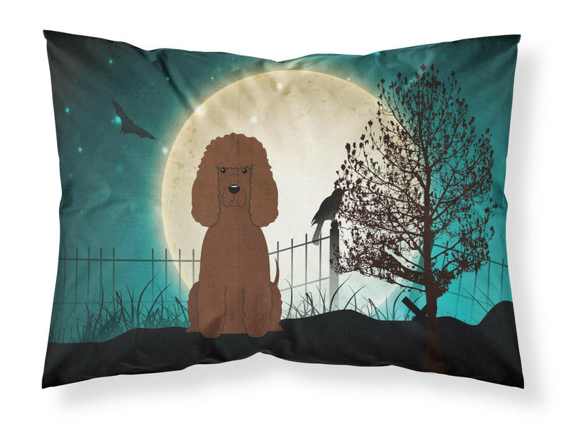 Halloween Scary Irish Water Spaniel Fabric Standard Pillowcase BB2253PILLOWCASE