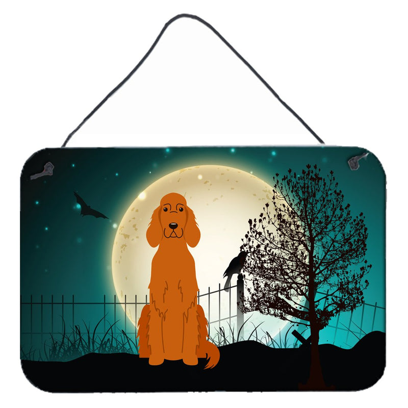 Halloween Scary Irish Setter Wall or Door Hanging Prints BB2254DS812