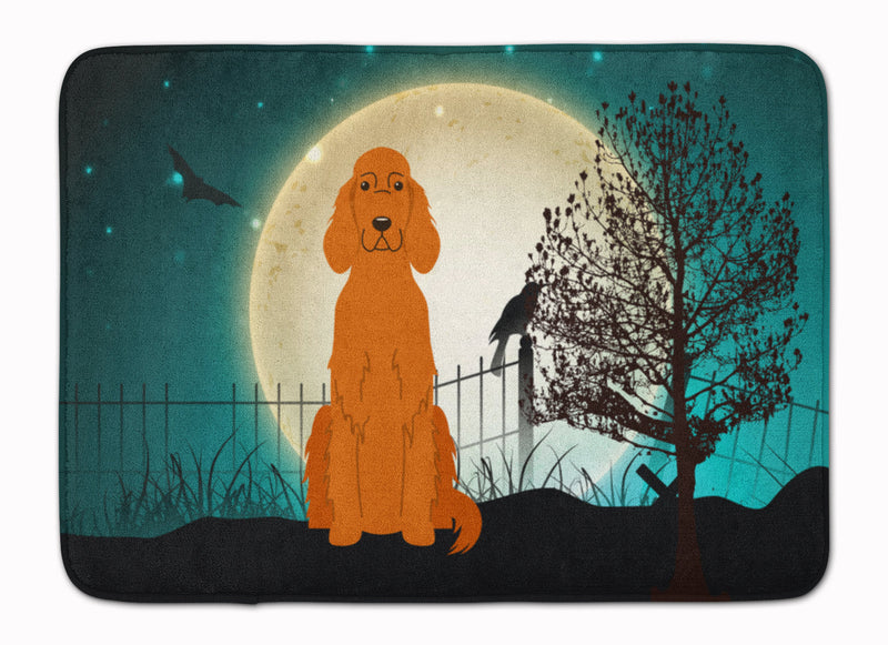 Halloween Scary Irish Setter Machine Washable Memory Foam Mat BB2254RUG