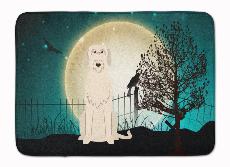 Halloween Scary Irish Wolfhound Machine Washable Memory Foam Mat BB2255RUG