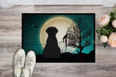 Halloween Scary Giant Schnauzer Doormat Indoor Outdoor 24H X 36W Front Door Mat Rugs for Entryway, Non Slip Washable Low Pile,