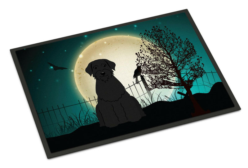 Halloween Scary Giant Schnauzer Indoor or Outdoor Mat 24x36 BB2256JMAT