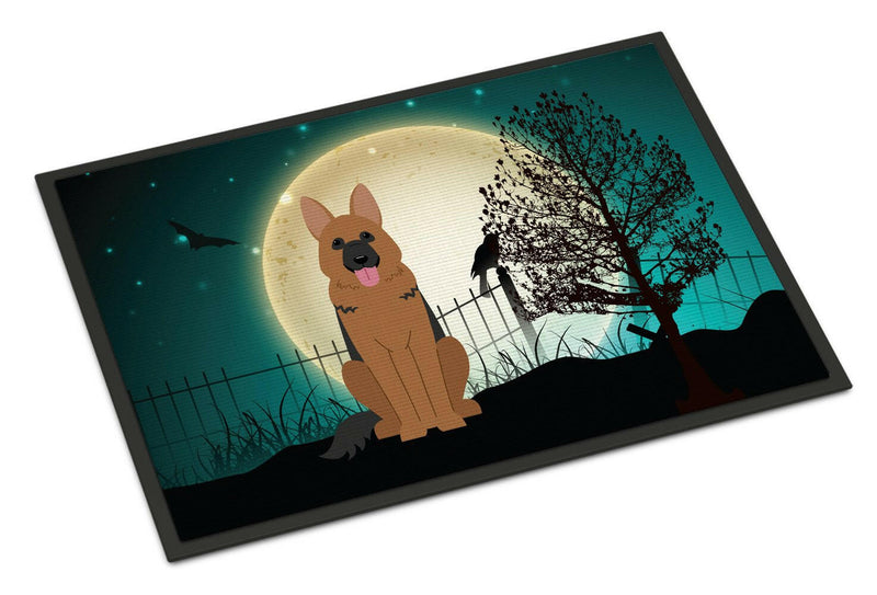 Halloween Scary German Shepherd Indoor or Outdoor Mat 18x27 BB2257MAT