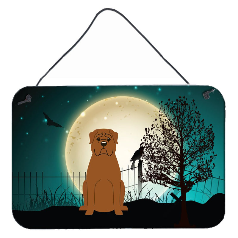 Halloween Scary Dogue de Bourdeaux Wall or Door Hanging Prints BB2263DS812