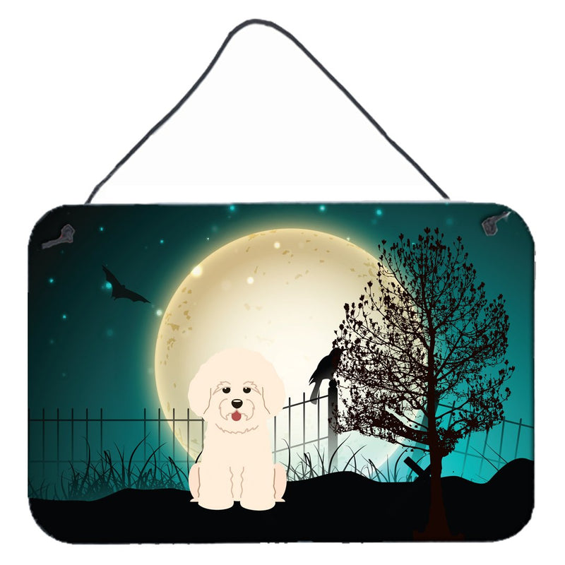 Halloween Scary Bichon Frise Wall or Door Hanging Prints BB2265DS812