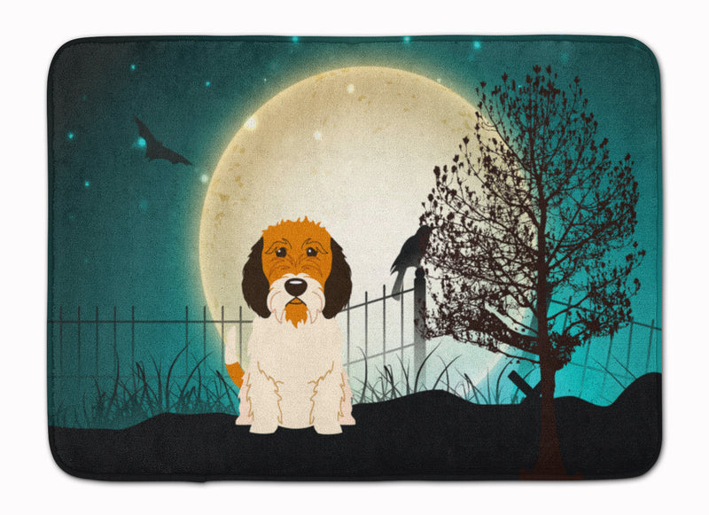 Halloween Scary Petit Basset Griffon Veenden Machine Washable Memory Foam Mat BB2269RUG