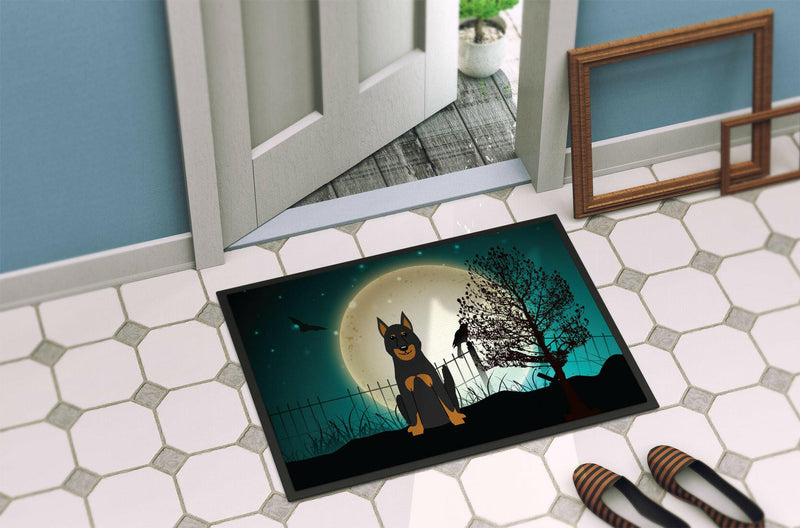 Halloween Scary Beauce Shepherd Dog Indoor or Outdoor Mat 24x36 BB2270JMAT