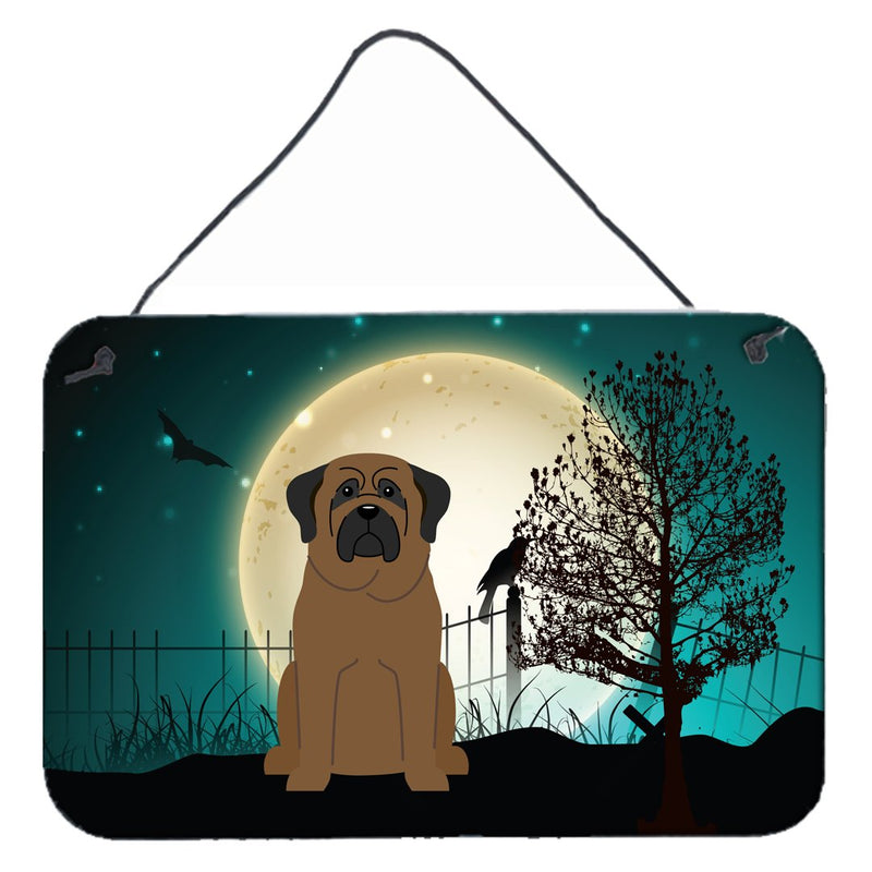 Halloween Scary Bullmastiff Wall or Door Hanging Prints BB2274DS812