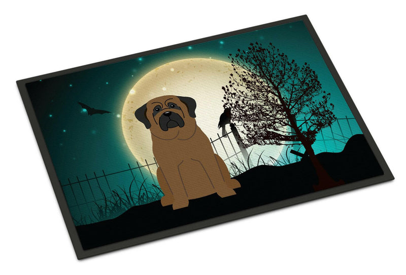 Halloween Scary Bullmastiff Indoor or Outdoor Mat 24x36 BB2274JMAT