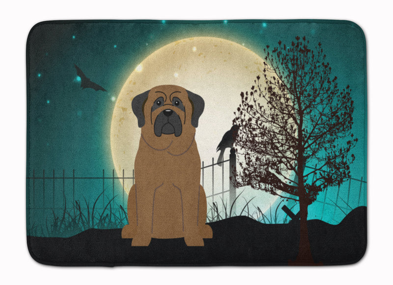 Halloween Scary Bullmastiff Machine Washable Memory Foam Mat BB2274RUG