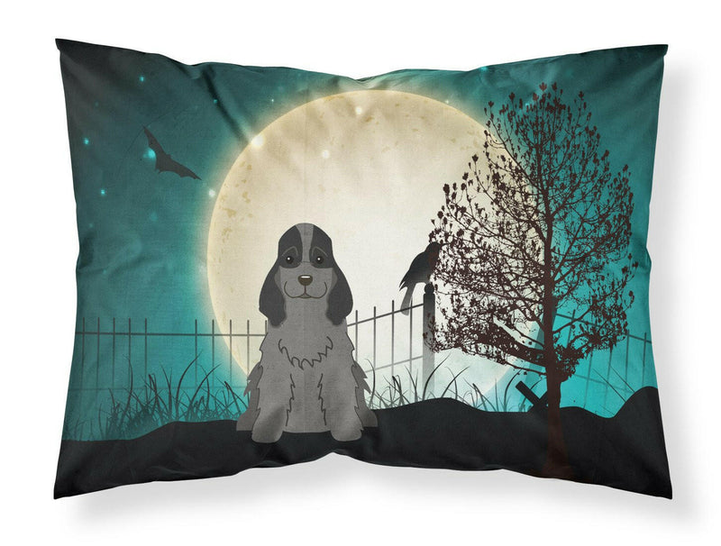 Halloween Scary Cocker Spaniel Black Fabric Standard Pillowcase BB2282PILLOWCASE