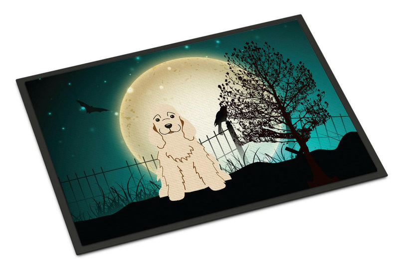 Halloween Scary Cocker Spaniel Buff Indoor or Outdoor Mat 24x36 BB2284JMAT