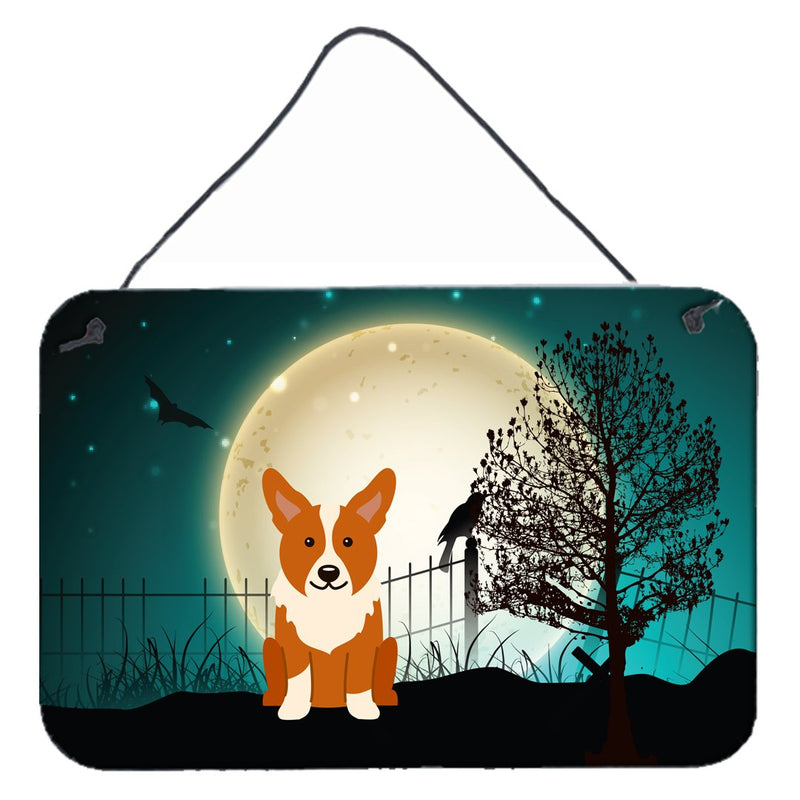 Halloween Scary Corgi Wall or Door Hanging Prints BB2290DS812