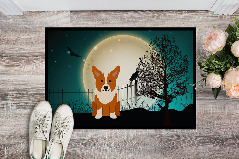 Halloween Scary Corgi Doormat - 24x36 Decorative Floor Mat – Indoor/Outdoor Rug with Artistic Flair BB2290JMAT