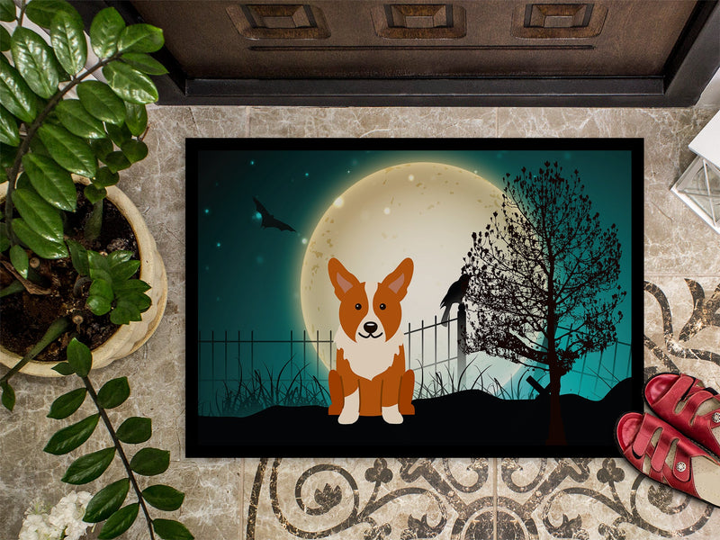 Halloween Scary Corgi Doormat - 24x36 Decorative Floor Mat – Indoor/Outdoor Rug with Artistic Flair BB2290JMAT