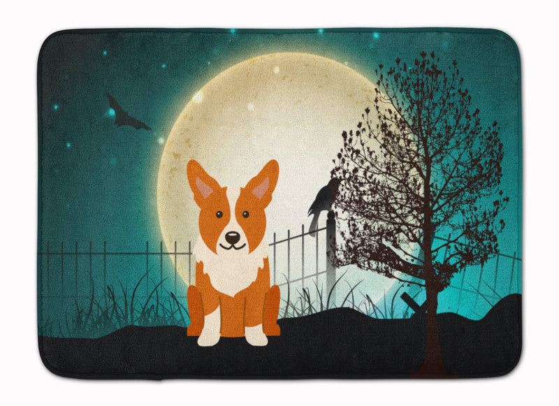 Halloween Scary Corgi Machine Washable Memory Foam Mat BB2290RUG