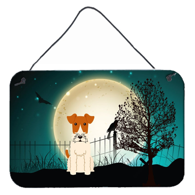 Halloween Scary Wire Fox Terrier Wall or Door Hanging Prints BB2291DS812