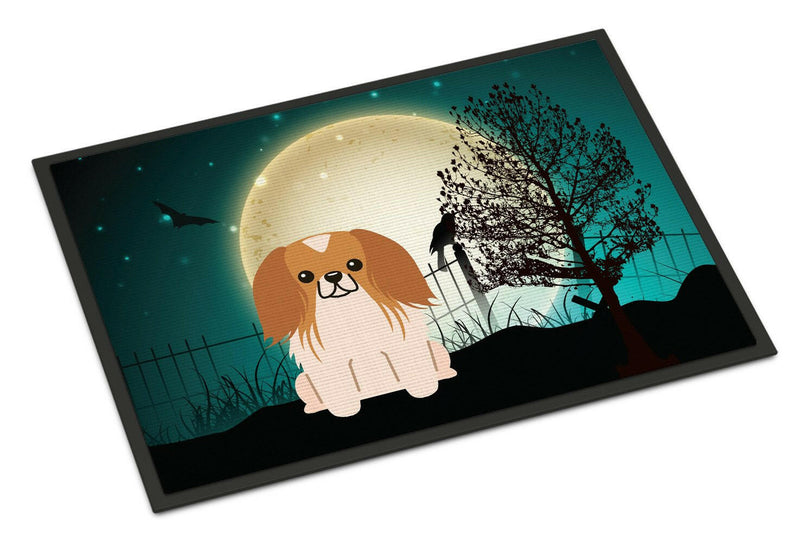 Halloween Scary Pekingnese Red White Indoor or Outdoor Mat 24x36 BB2293JMAT