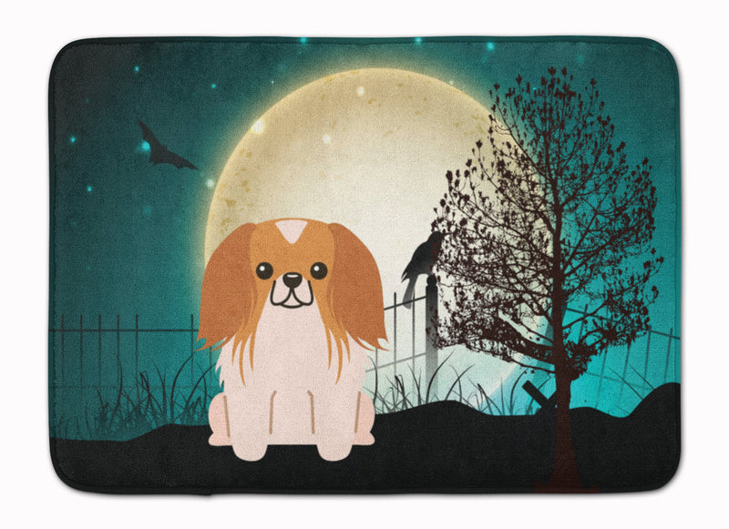 Halloween Scary Pekingnese Red White Machine Washable Memory Foam Mat BB2293RUG