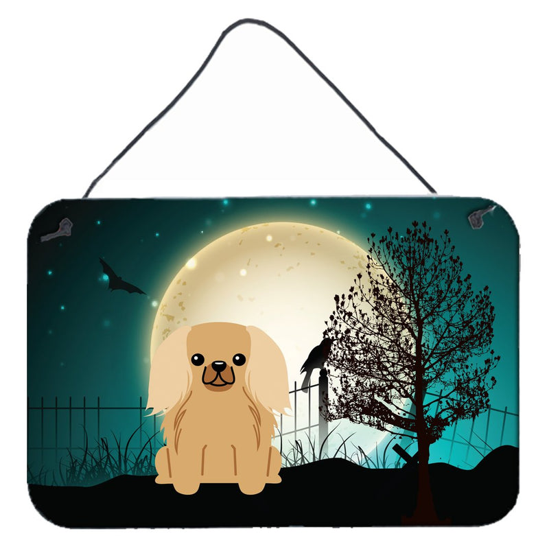 Halloween Scary Pekingnese Fawn Sable Wall or Door Hanging Prints BB2294DS812