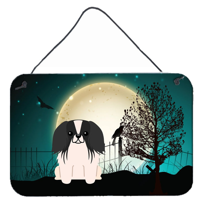 Halloween Scary Pekingnese Black White Wall or Door Hanging Prints BB2295DS812