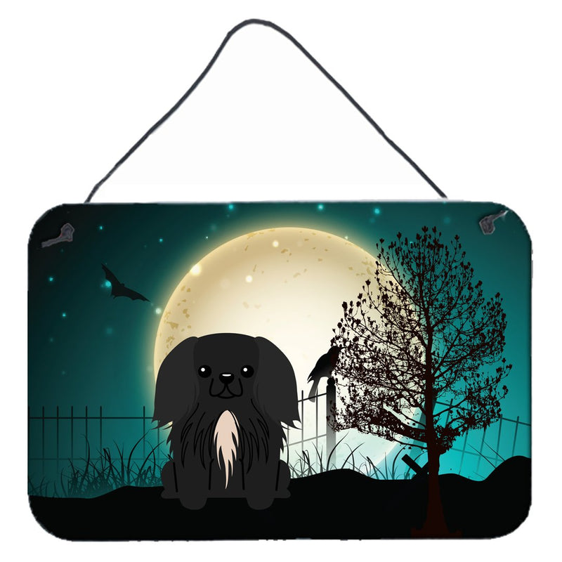 Halloween Scary Pekingnese Black Wall or Door Hanging Prints BB2297DS812