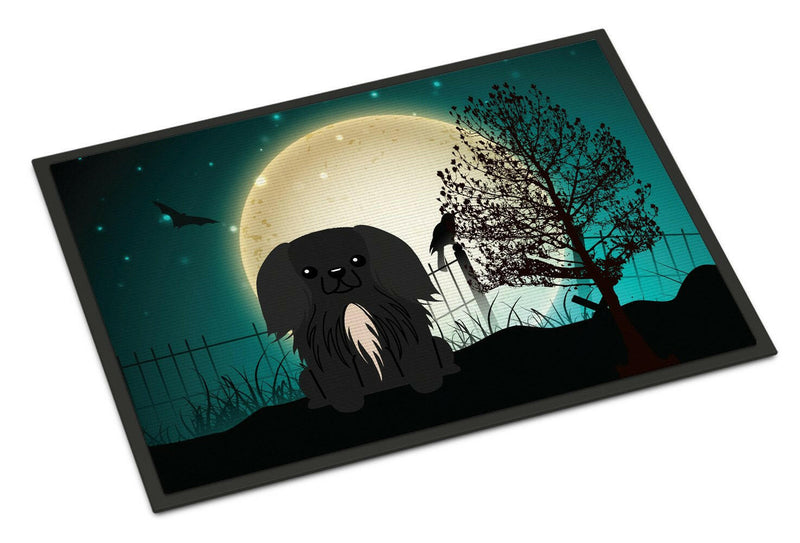 Halloween Scary Pekingnese Black Indoor or Outdoor Mat 24x36 BB2297JMAT