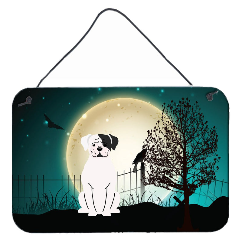 Halloween Scary White Boxer Cooper Wall or Door Hanging Prints