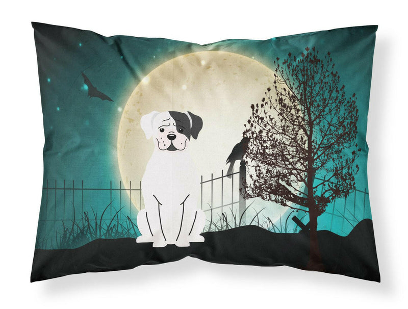 Halloween Scary White Boxer Cooper Fabric Standard Pillowcase BB2304PILLOWCASE