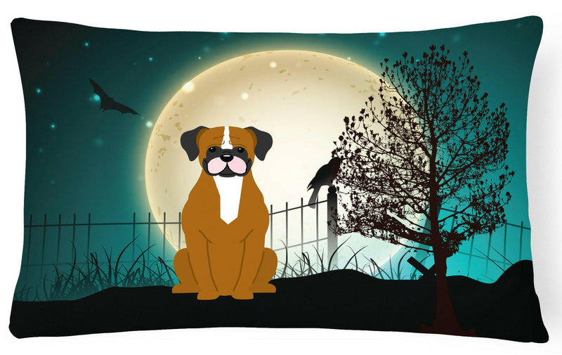 Halloween Scary Flashy Fawn Boxer Canvas Fabric Decorative Pillow BB2306PW1216