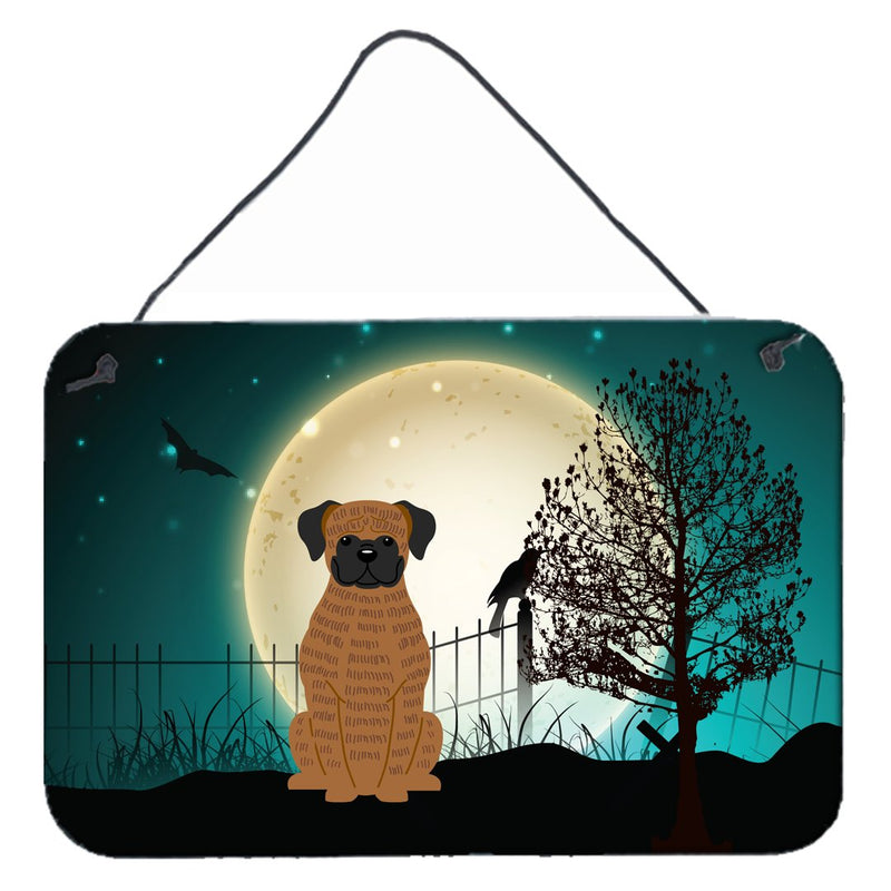 Halloween Scary Brindle Boxer Wall or Door Hanging Prints BB2307DS812