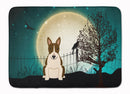 Halloween Scary Bull Terrier Dark Brindle Machine Washable Memory Foam Mat BB2326RUG