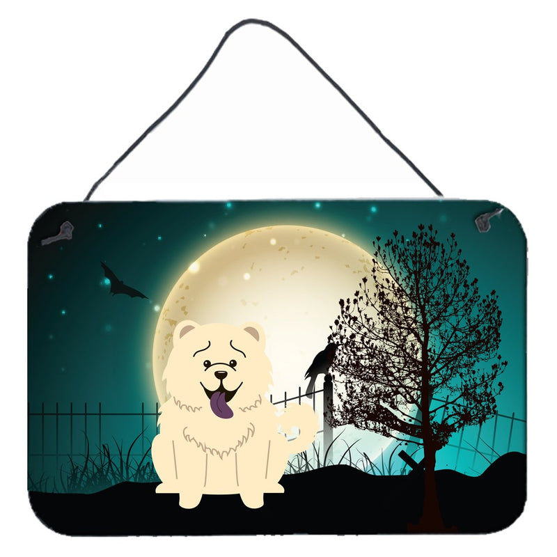 Halloween Scary Chow Chow White Wall or Door Hanging Prints BB2330DS812