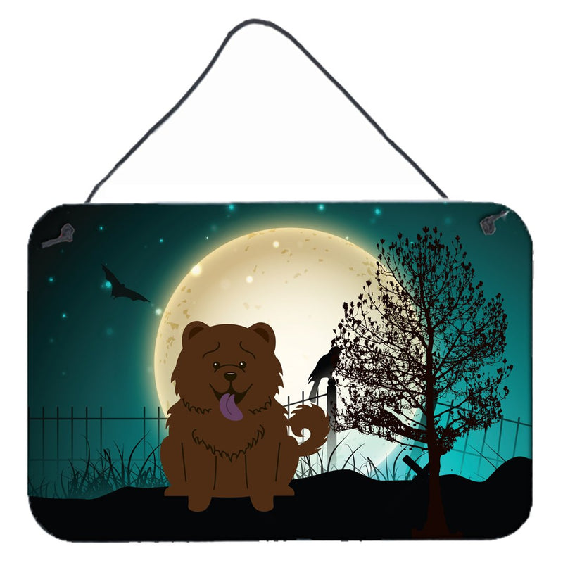 Halloween Scary Chow Chow Chocolate Wall or Door Hanging Prints BB2331DS812