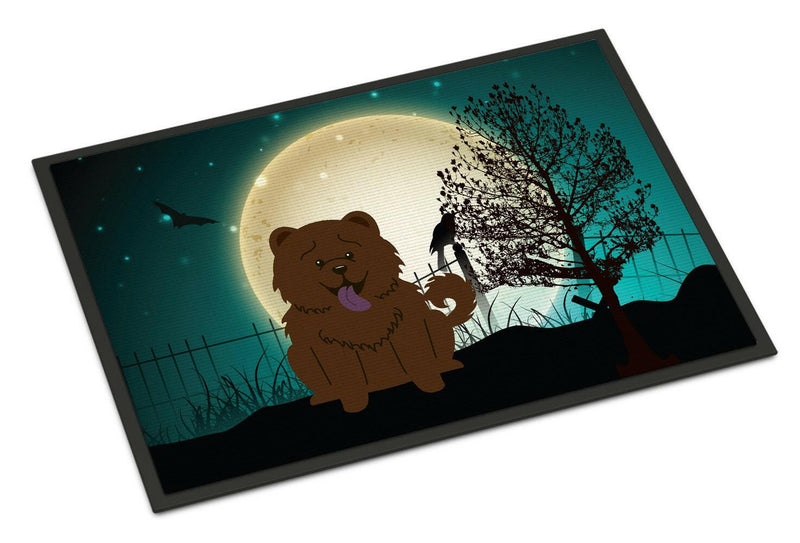 Halloween Scary Chow Chow Chocolate Indoor or Outdoor Mat 24x36 BB2331JMAT