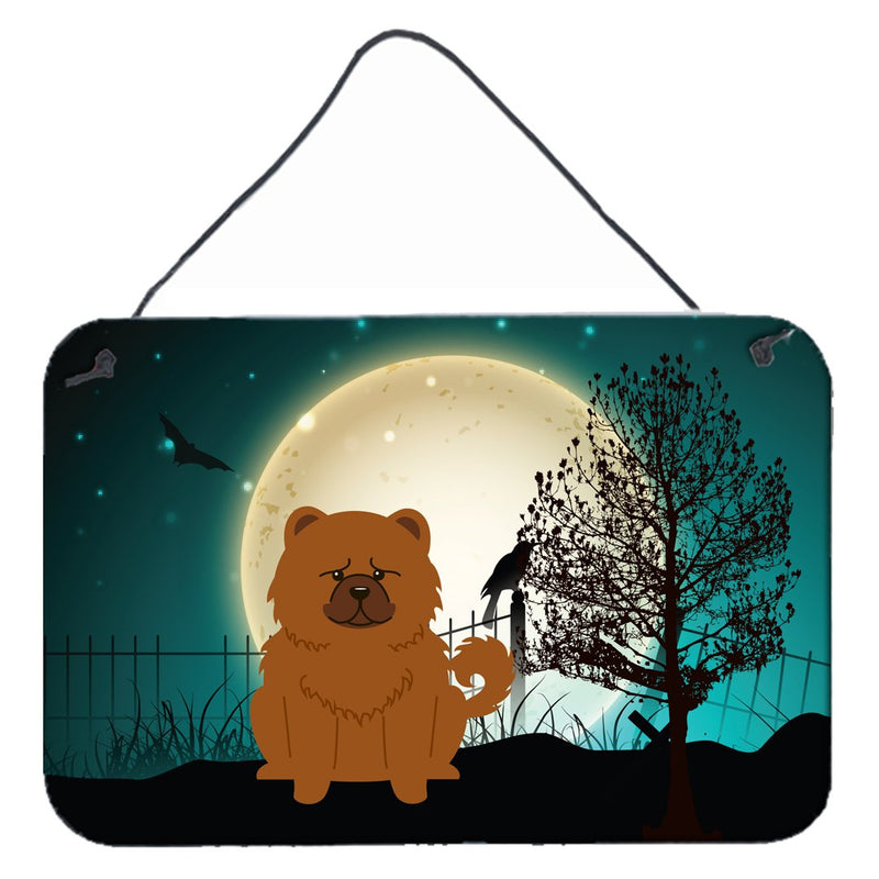 Halloween Scary Chow Chow Red Wall or Door Hanging Prints BB2332DS812